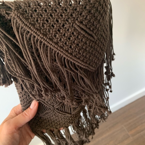 Brown Macrame Purse - Picture 2 of 3